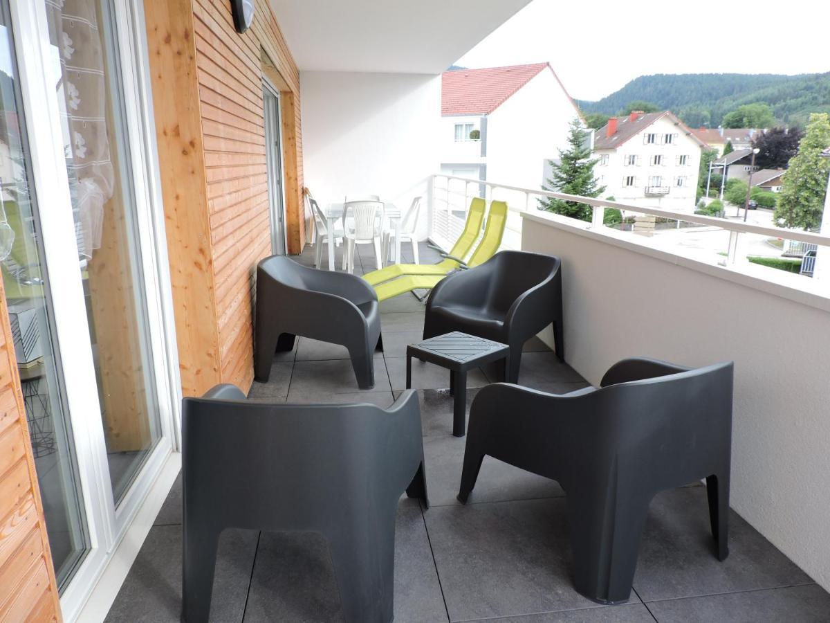 appartement avec balcon terrasse plein sud proche lac et centre ville wifi Gérardmer Extérieur photo